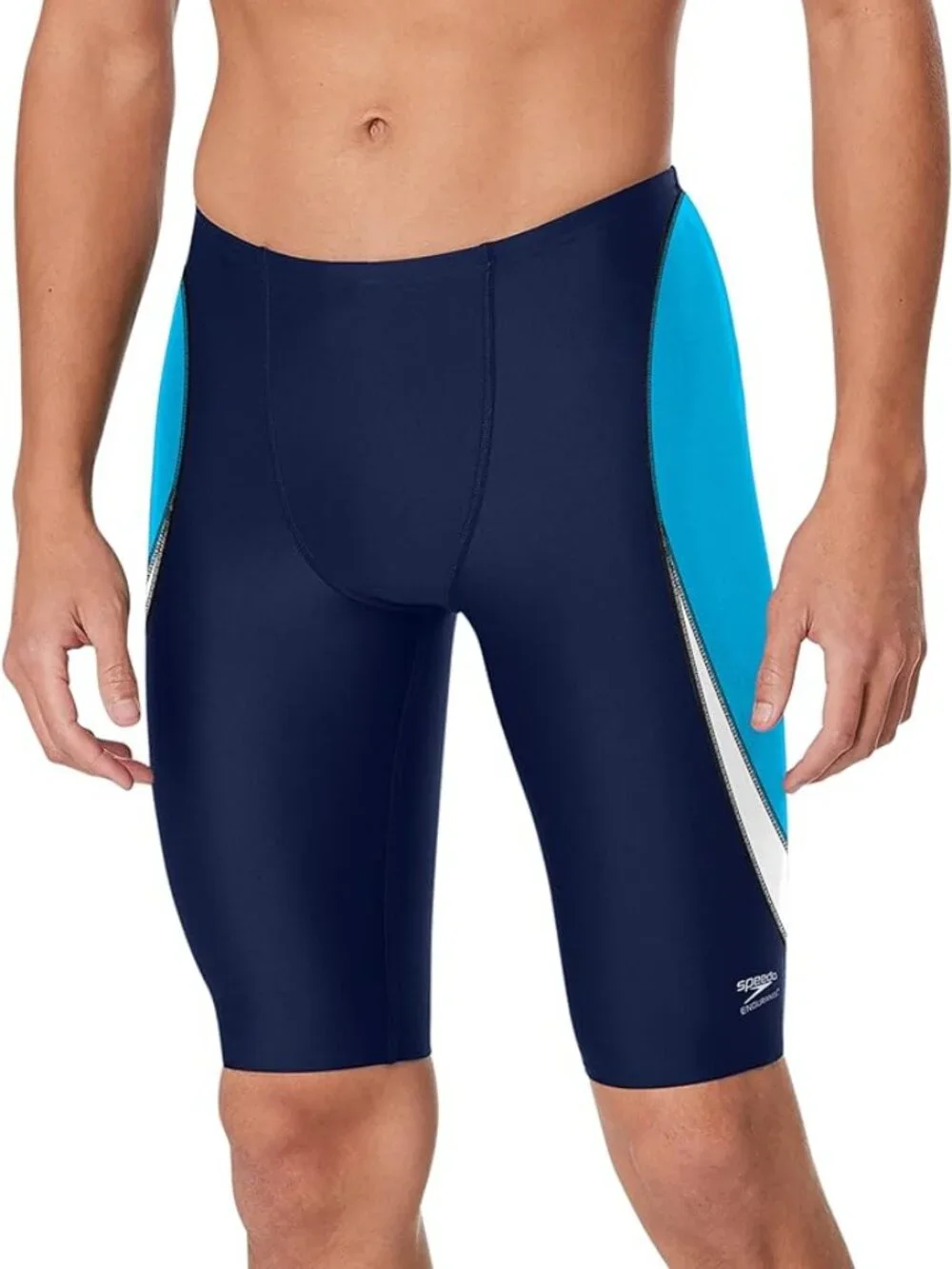 Speedo Endurance+ Splice Jammer Men's Size 26 Blue Black NWT